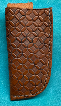 Pocket Knife sheath leather Brown 6" left
