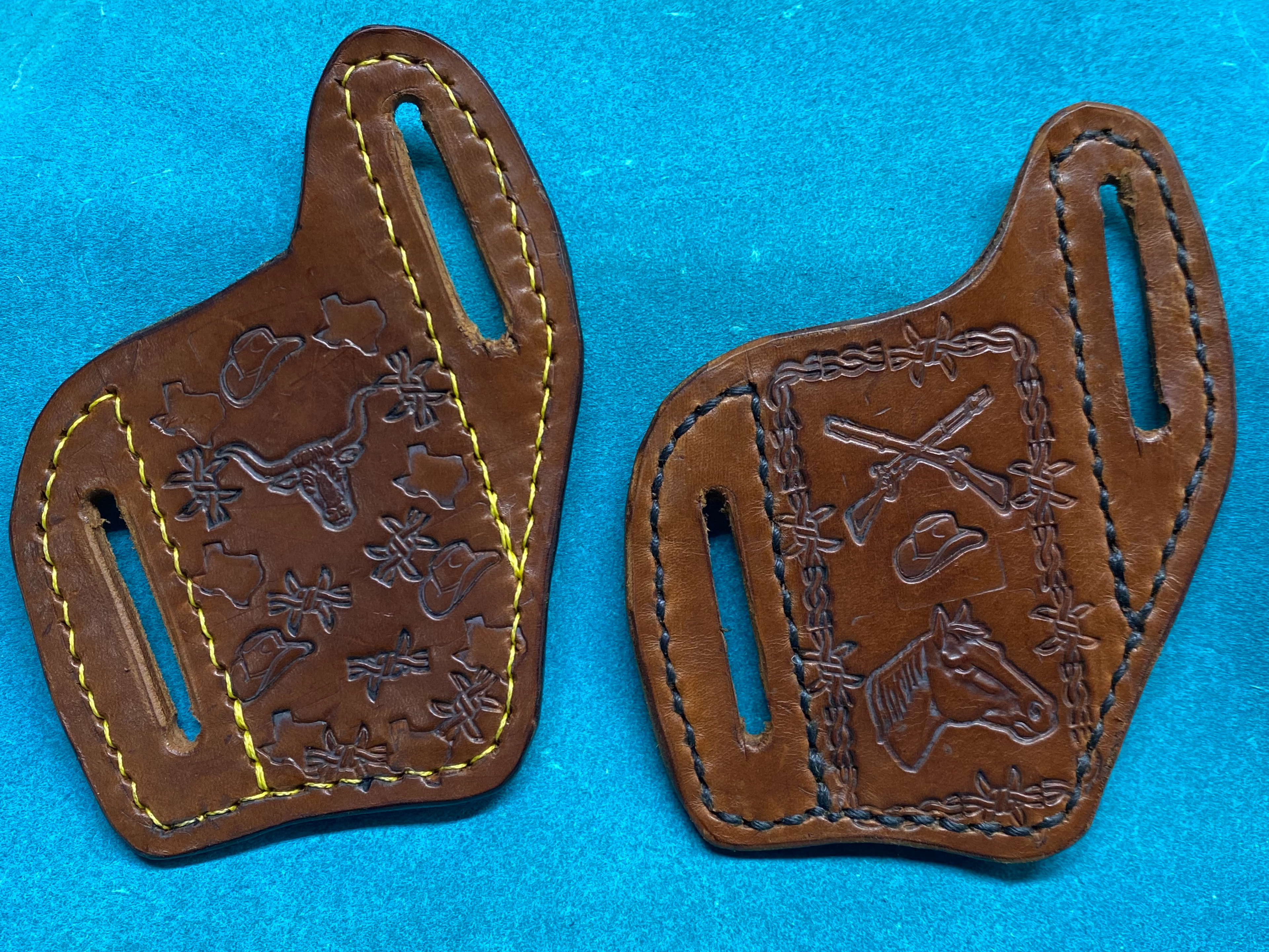 Designed Double belt loop pocket knife sheath