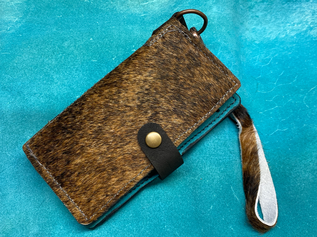 womens wallets hair on