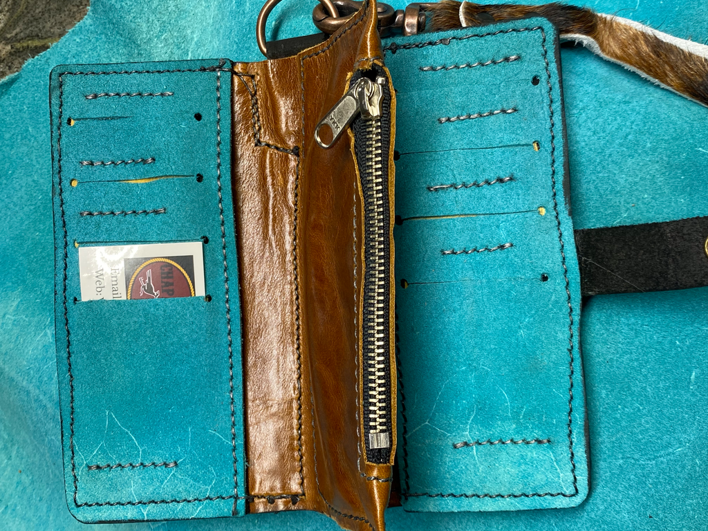 womens wallets hair on