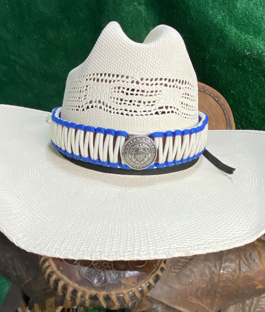 Navy 1" Hat Band